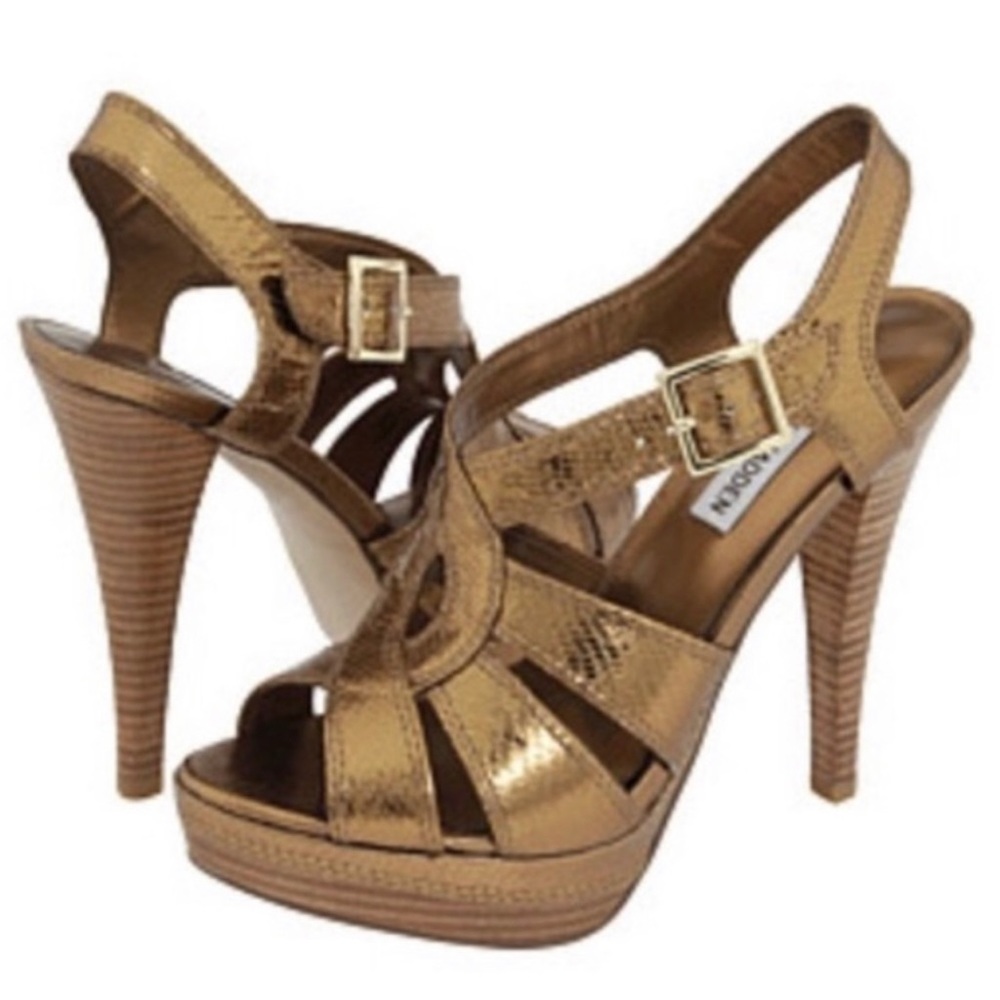 STEVE MADDEN Hitower Snakeskin print Heels 🐍🐍